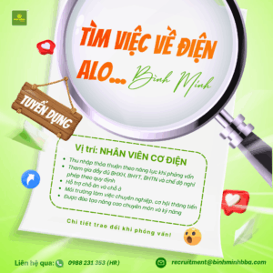 Tuyển dụng nhân viên cơ điện